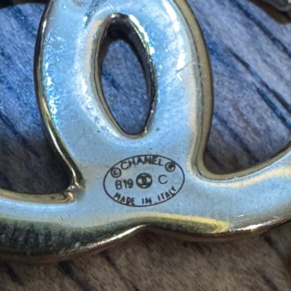 Chanel Multicolor Pink Purple Pierced Stud Earrings CGHW B19C CoA - Picture 3 of 6